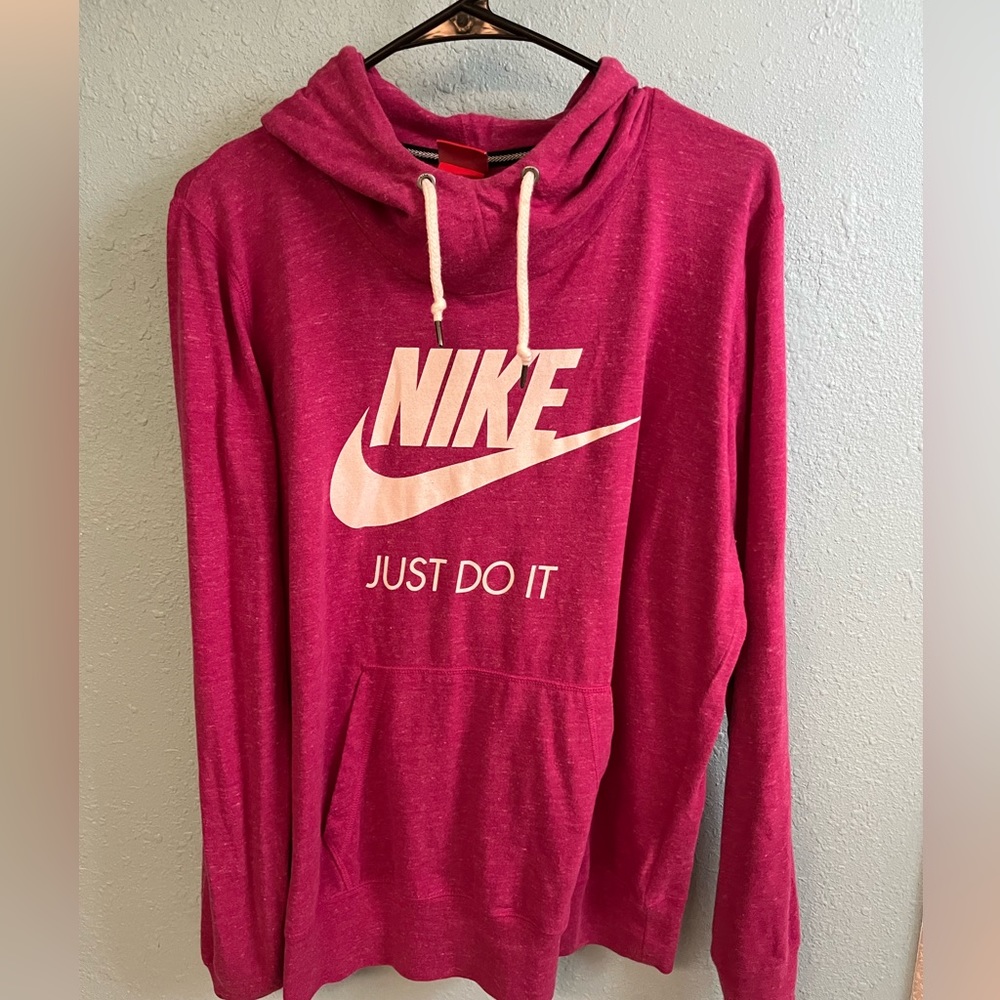 Nike Pink Hoodie Womens Size XL